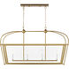C&M by Chapman & Myers Charleston Pendant Ceiling Light in Satin Brass