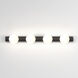 Cabaret 4 Light 21.65 inch Matte Black Bathroom Wall Light