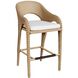Kavali 42 inch Natural Honey and Oyster White Outdoor Barstool
