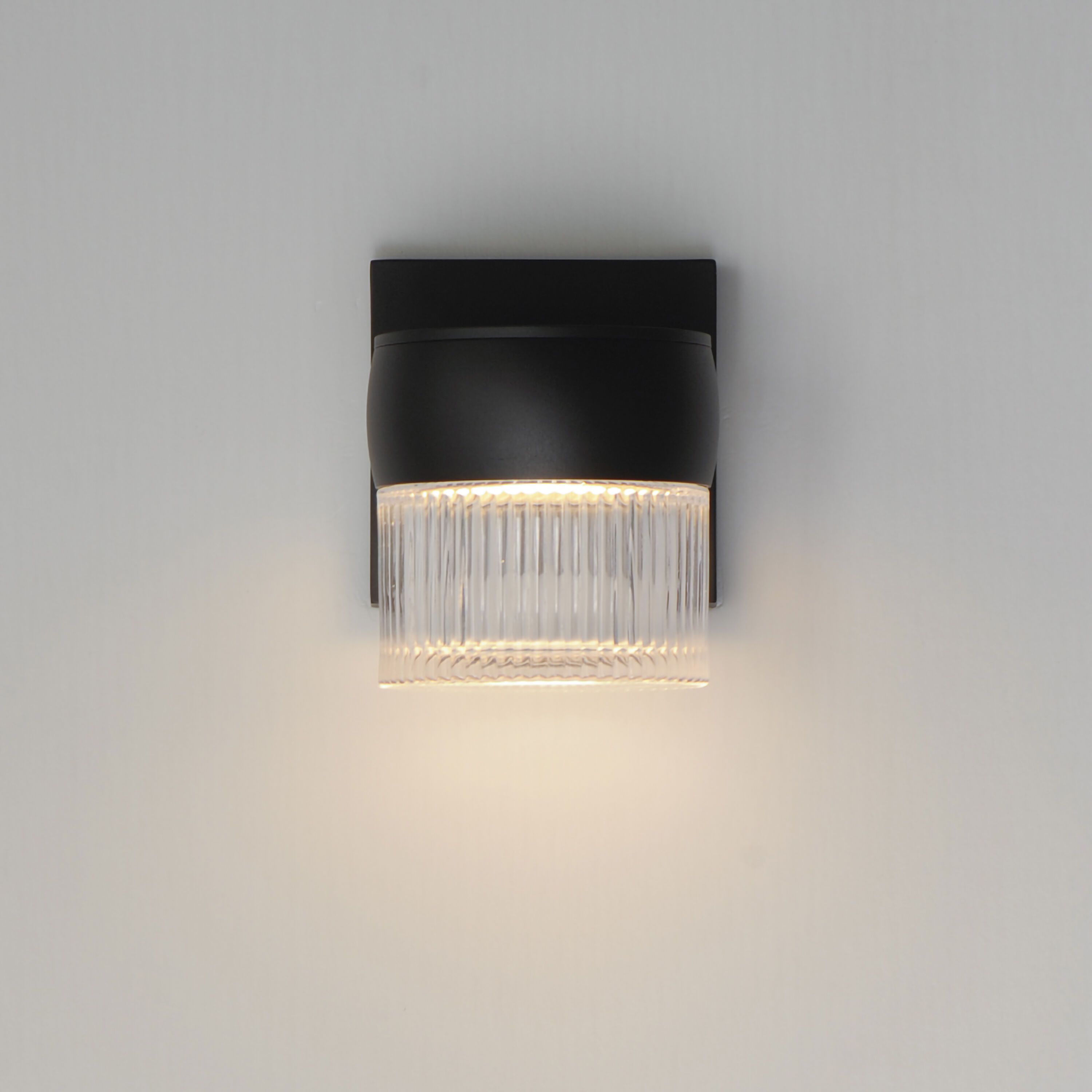 Modular LED 6.25 inch Black Outdoor Wall Mount