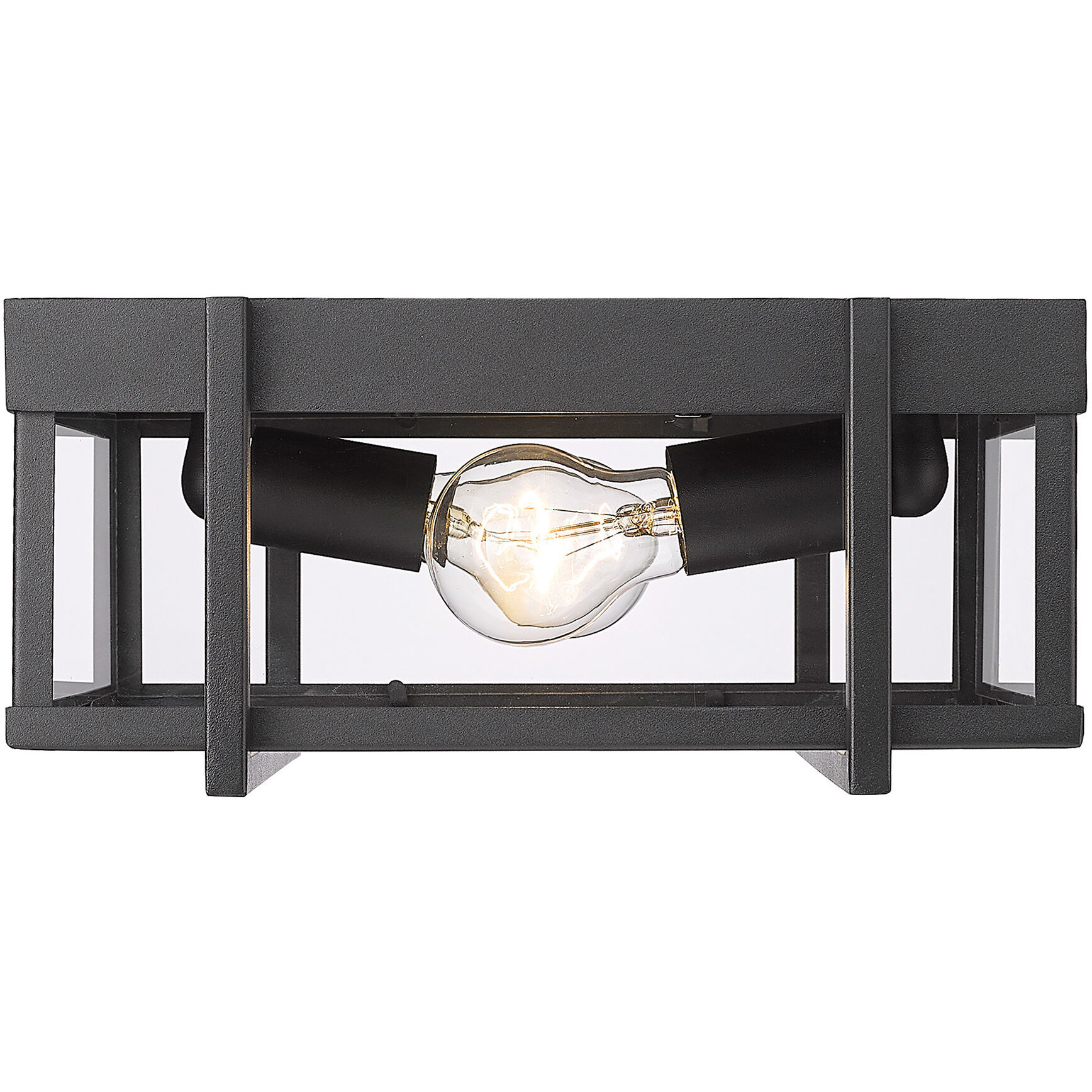 Tribeca 2 Light 5.5 inch Natural Black Outdoor Ceiling