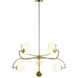 Rover LED 35.5 inch Satin Brass Chandelier Ceiling Light