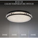 Signature Kristally LED 12 inch Black Flush Mount Ceiling Light