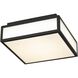 Panel Square LED 10 inch Sand Black Outdoor Flush Mount
