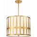 Royston 5 Light 24 inch Antique Gold Pendant Ceiling Light