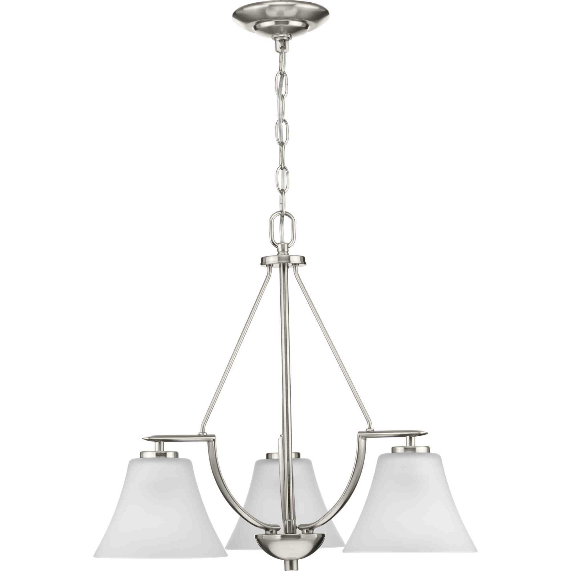 Annette St 3 Light 23 inch Brushed Nickel Chandelier Ceiling Light