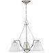 Annette St 3 Light 23 inch Brushed Nickel Chandelier Ceiling Light