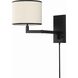 Madison 21.25 inch 60.00 watt Matte Black Task Sconce Wall Light