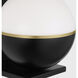 Sean Lavin Akova LED Matte Black with Plated Brass Wall Sconce Wall Light