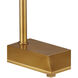 Autrand 46.75 inch 12 watt Antique Brass Floor Lamp Portable Light