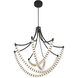 Pearl LED 39.25 inch Dark Matte Black Chandelier Ceiling Light