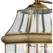Ashford 3 Light 12 inch Antique Brass Outdoor Wall Sconce