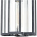 Bianca 1 Light 8 inch Aged Zinc Outdoor Pendant