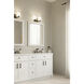 Mirelle 2 Light 16 inch Dark Matte Black Vanity Wall Light