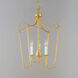 Plumette 3 Light 14 inch Gold Leaf Multi-Light Pendant Ceiling Light