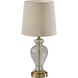 Sonata 26 inch 60.00 watt Glass Table Lamp Portable Light, Simplee Adesso
