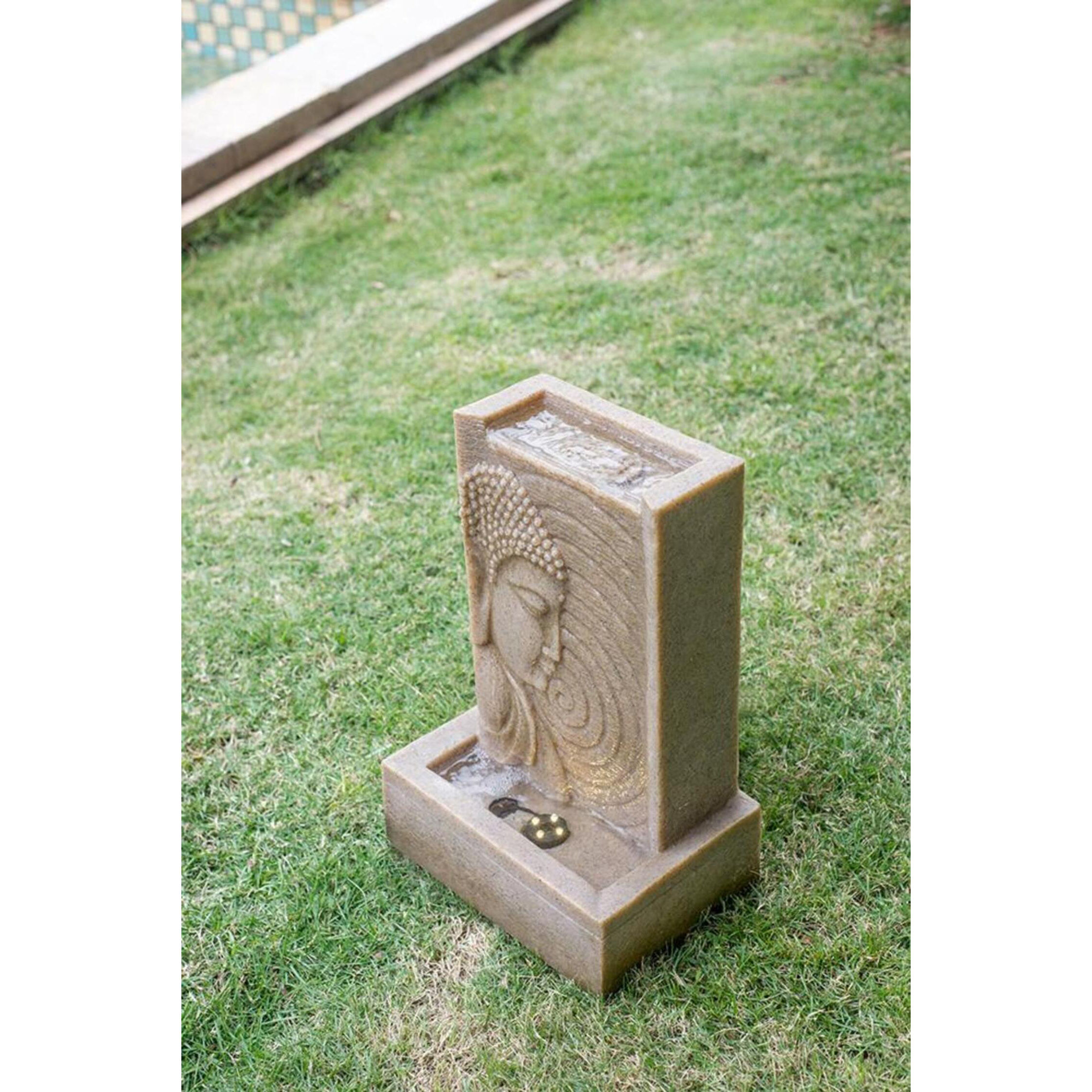 Florence 18 inch Blue/Cream Garden Stool