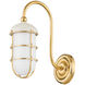 Holkham 1 Light 4.75 inch Aged Brass/Off White Wall Sconce Wall Light