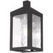 Nyack 1 Light 11 inch Black Outdoor Wall Lantern