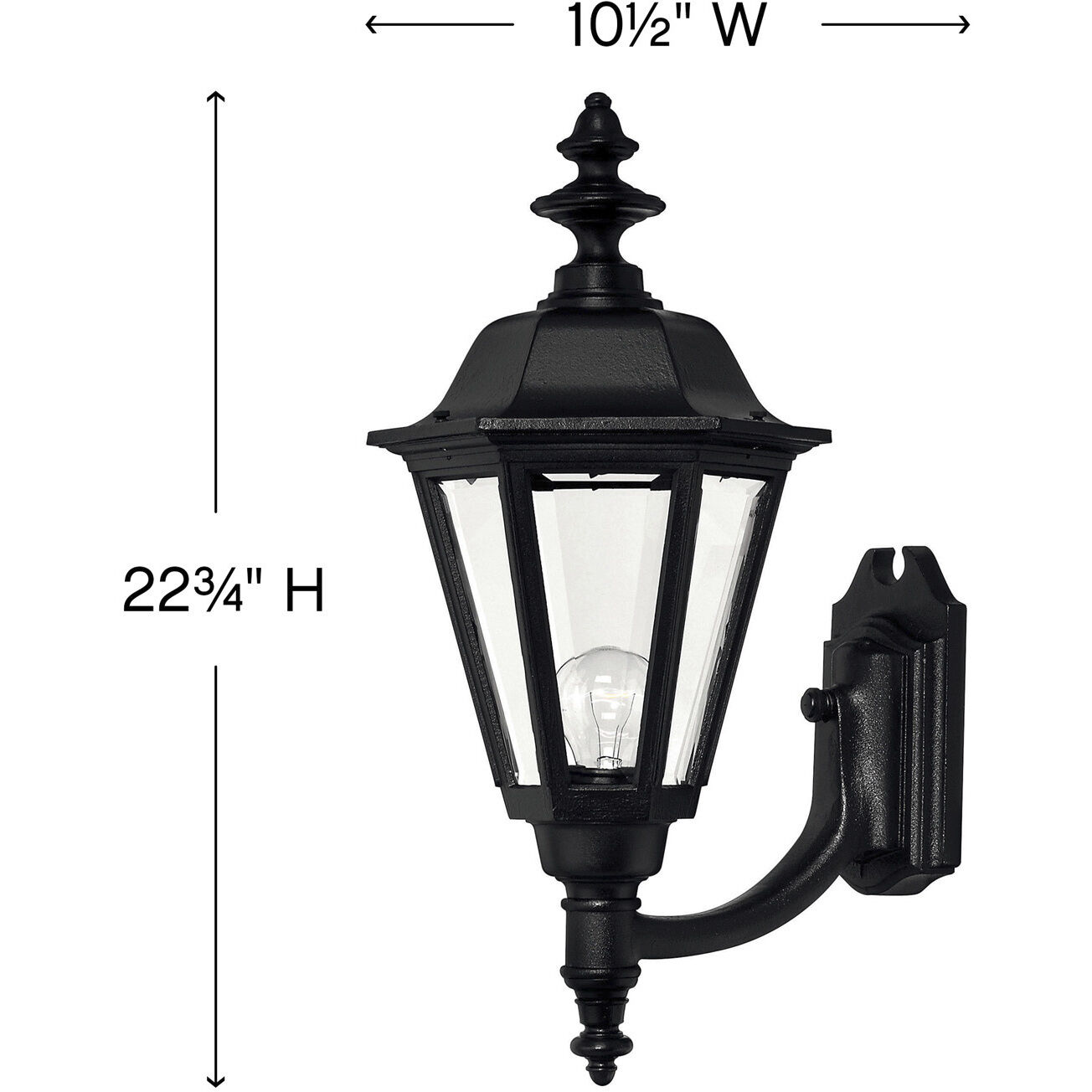 Estate Series Manor House Outdoor Wall Mount Lantern, Medium