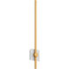 Zora 1 Light 32 inch White/Industrial Brass Sconce Wall Light