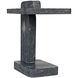North 22.5 X 20 inch Black Marble Side Table