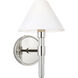 Robert 1 Light 8 inch Polished Nickel / Clear Acrylic Vanity Light Wall Light
