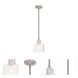 Hand Blown Art Glass Mini Pendants 1 Light 6.75 inch Brushed Nickel Mini Pendant Ceiling Light