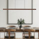 Alora Mood Dottie 60 inch Walnut Linear Pendant Ceiling Light