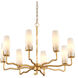 Mathilda 8 Light 36 inch White/Matte Gold Chandelier Ceiling Light