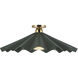 Furrow 1 Light 25 inch Pine Green Semi-Flush Mount Ceiling Light