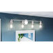 Haverfield 4 Light 33 inch Polished Chrome Bath Light Wall Light