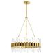 Haskell 8 Light 26 inch Antique Brass Chandelier Ceiling Light