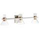 Blake LED 25.5 inch Polished Nickel and Champagne Gold Vanity Light Wall Light