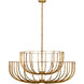 Sean Lavin Sanchi 3 Light 42 inch Polished Antique Brass Chandelier Ceiling Light