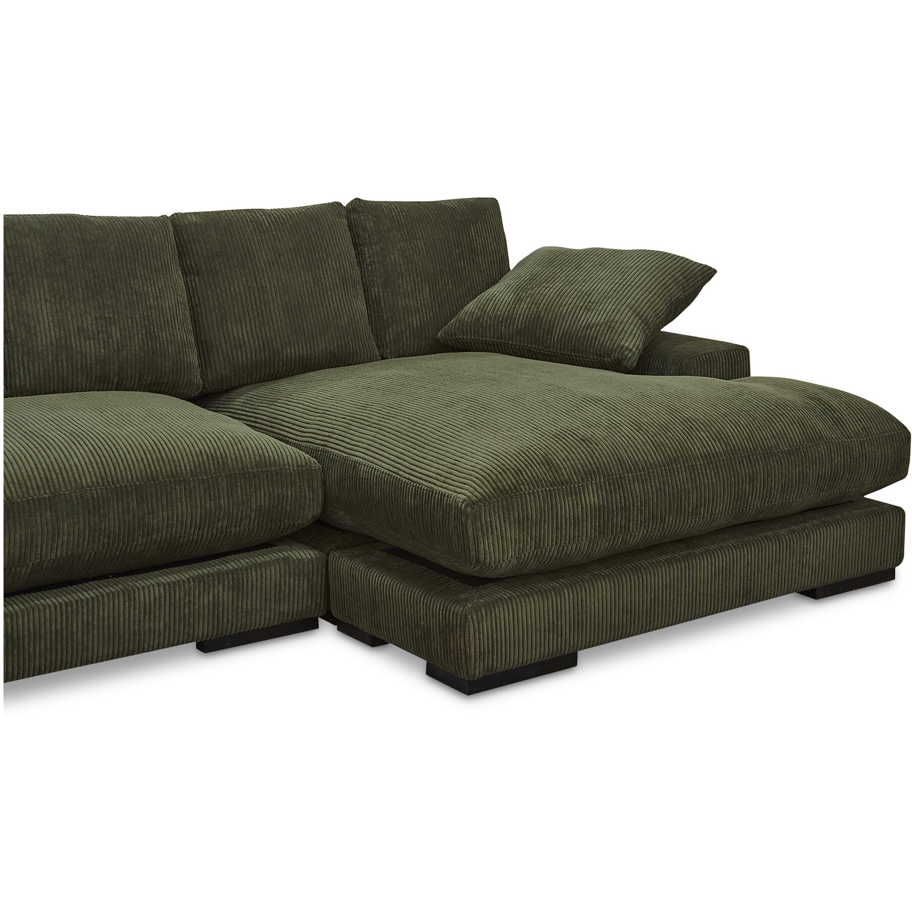 Plunge Dark Green Sectional