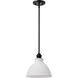 Russel 10 inch Matte Black Pendant Ceiling Light
