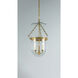 Rousham 3 Light 12.75 inch Aged Brass Hanging Lantern Ceiling Light