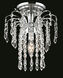 Falls 1 Light 9 inch Chrome Flush Mount Ceiling Light in Royal Cut