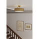 Wynn 4 Light 16 inch Legacy Brass Semi-Flush Mount Ceiling Light
