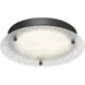 Edge Lit LED 12 inch Satin Bronze Flushmount Ceiling Light