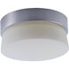 Flux LED 7 inch Satin Silver Flush Mount Ceiling Light