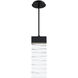 Beyond Labrynth LED 2 inch Black Mini Pendant Ceiling Light
