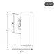 Kelley LED 8 inch Bronze Outdoor Wall Lantern