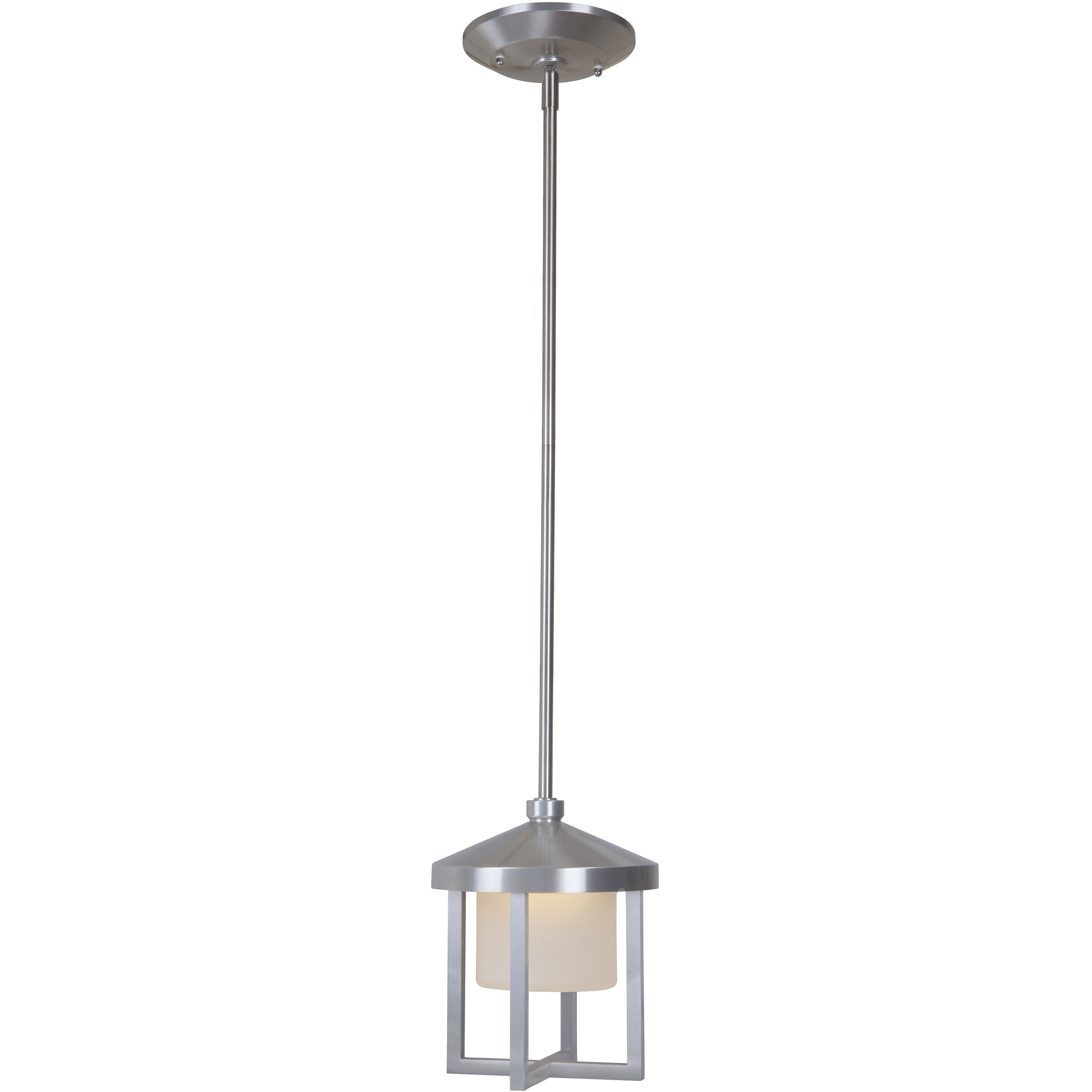 Alta LED 7.5 inch Satin Aluminum Outdoor Pendant, Medium