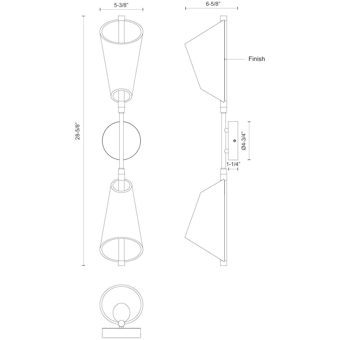 Mulberry 5.38 inch Wall Sconce