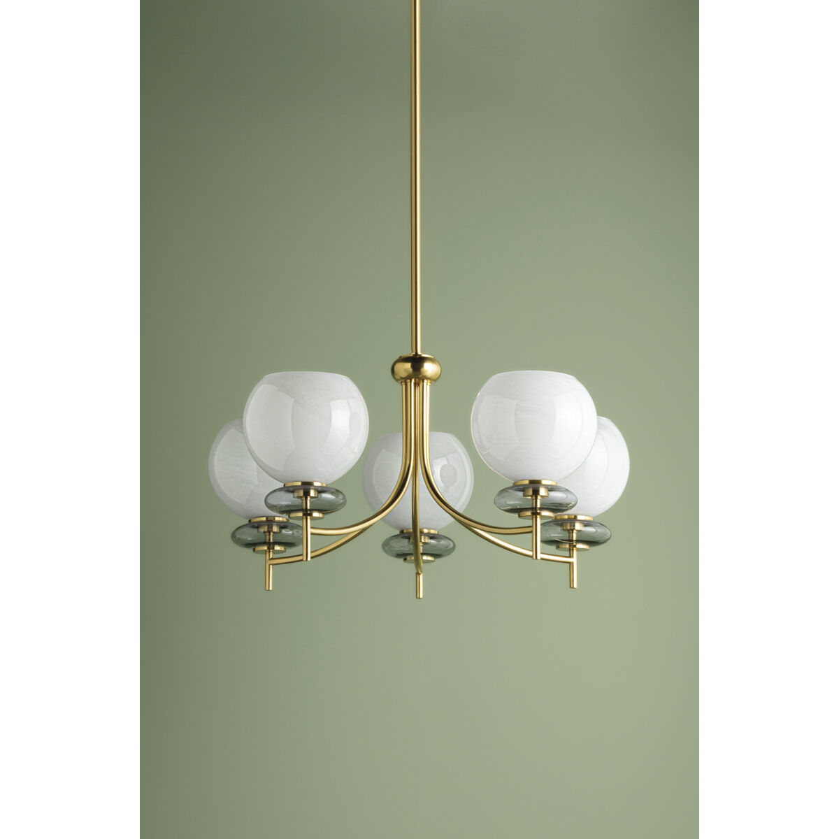 Alexia 5 Light 30 inch Aged Brass Chandelier Ceiling Light