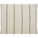 Truden 20 inch Natural Linen and Dark Brown Linen Stripe Indoor Pillow