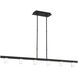Kelly Wearstler Esfera LED 60 inch Nightshade Black Linear Suspension Ceiling Light, Integrated LED
