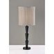 Amos 28 inch 100 watt Black Table Lamp Portable Light